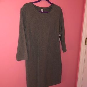 Grey long sleeve dress